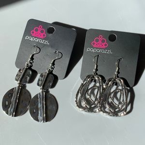 2 Silver Dangle Earrings